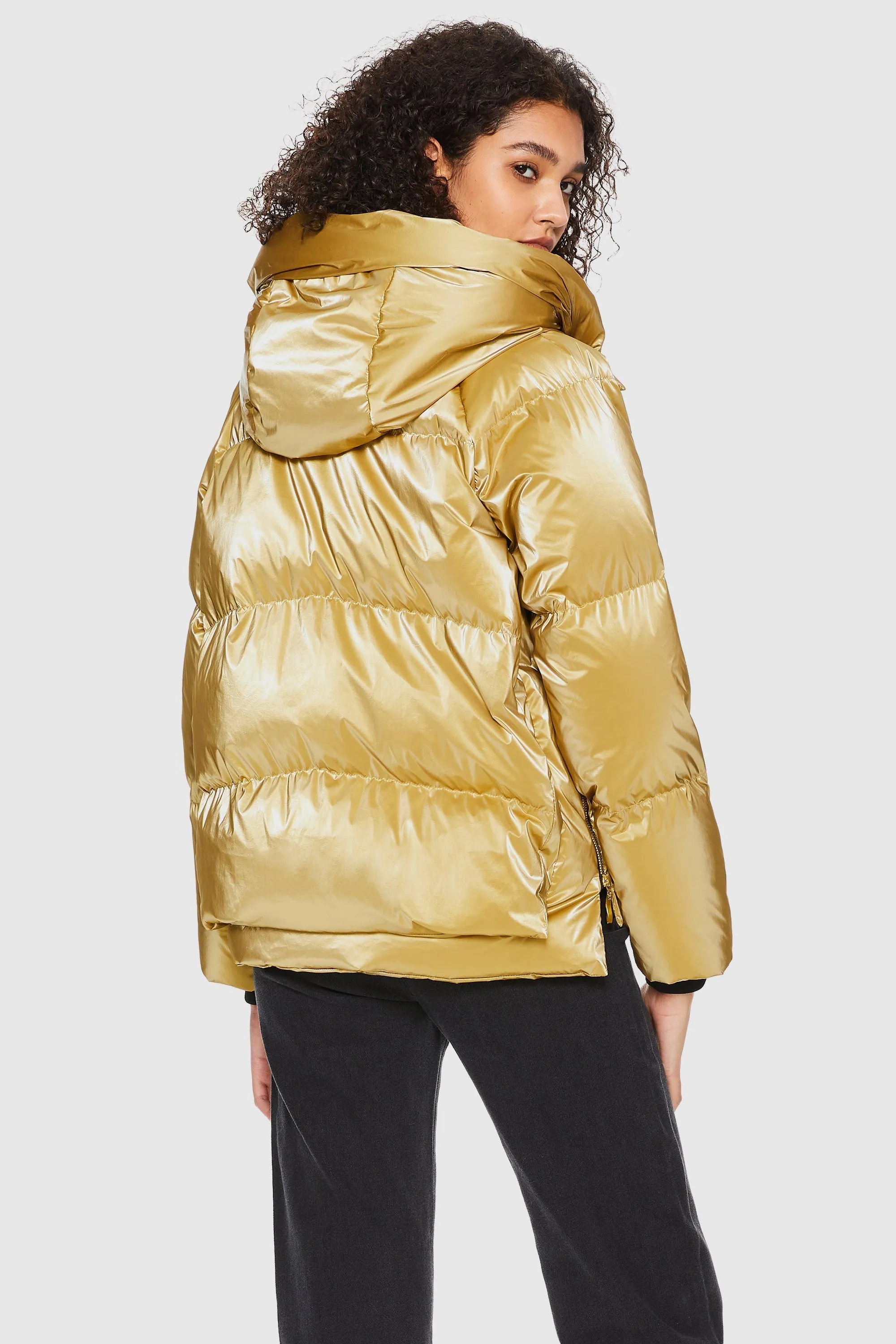 092 Cosmos Cropped Crome Down Jacket