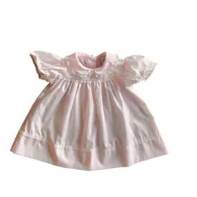 1980s Pink Ruffle Dress / 3-6 Months