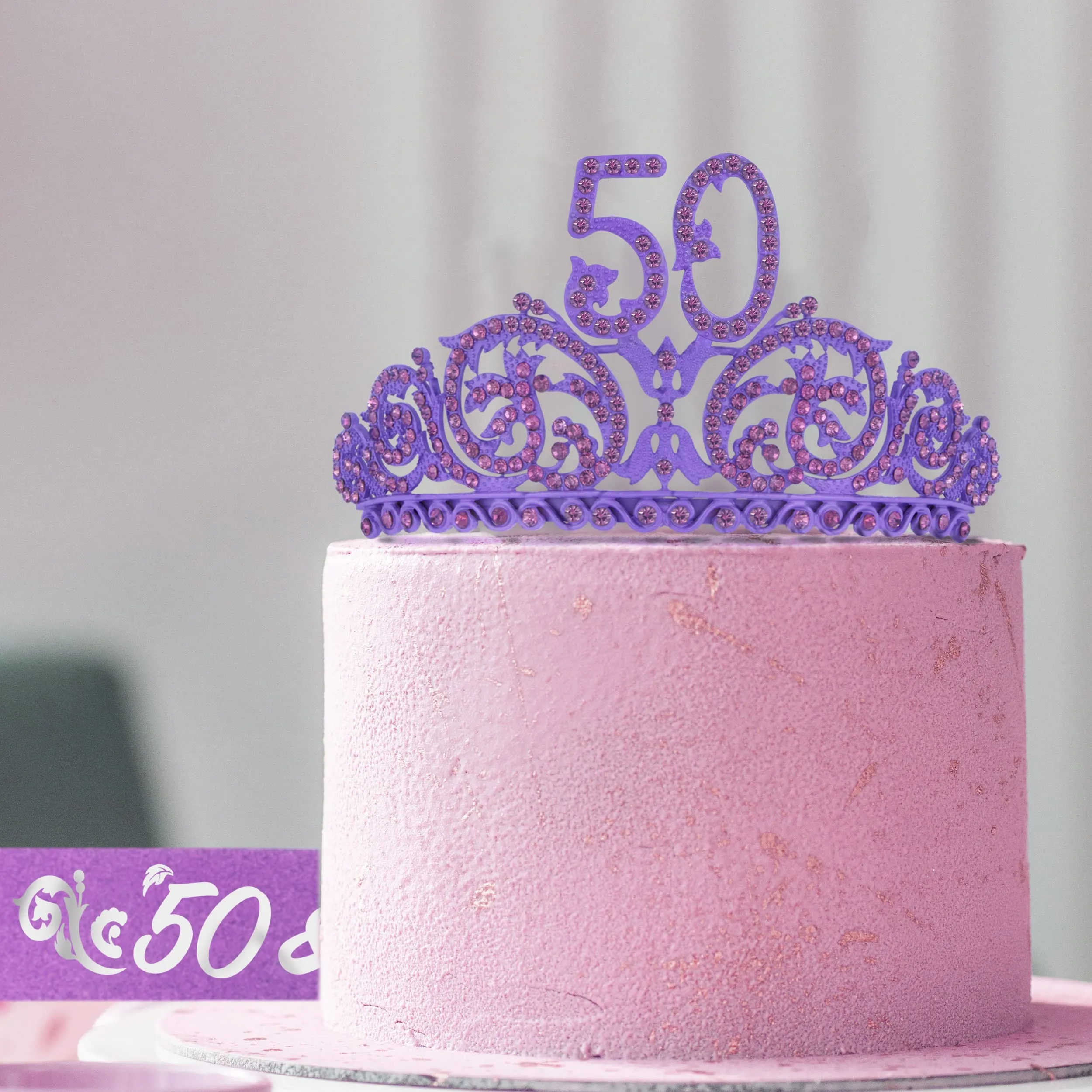 50th Birthday, 50th Birthday Gifts for Women, 50th Birthday Crown and Sash for Women, 50th