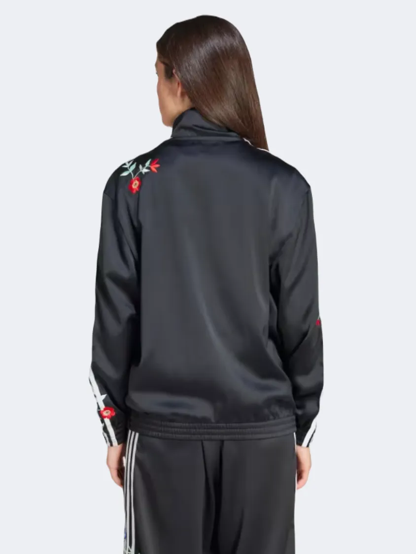 Adidas Floral Firebird Printed Women Original Jacket Black