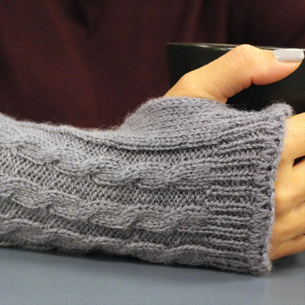 Alapca Wrist Warmers Fingerless Gloves