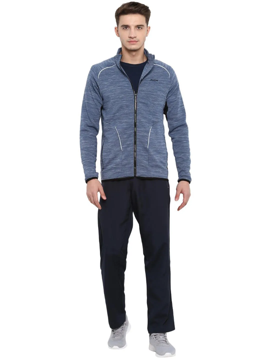 Alcis Men Blue Solid Sporty Jacket