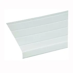 Amerimax 77104 Fascia Trim, 12 ft L, 8 in W, 0.0112 Gauge, Aluminum, White, Enamel