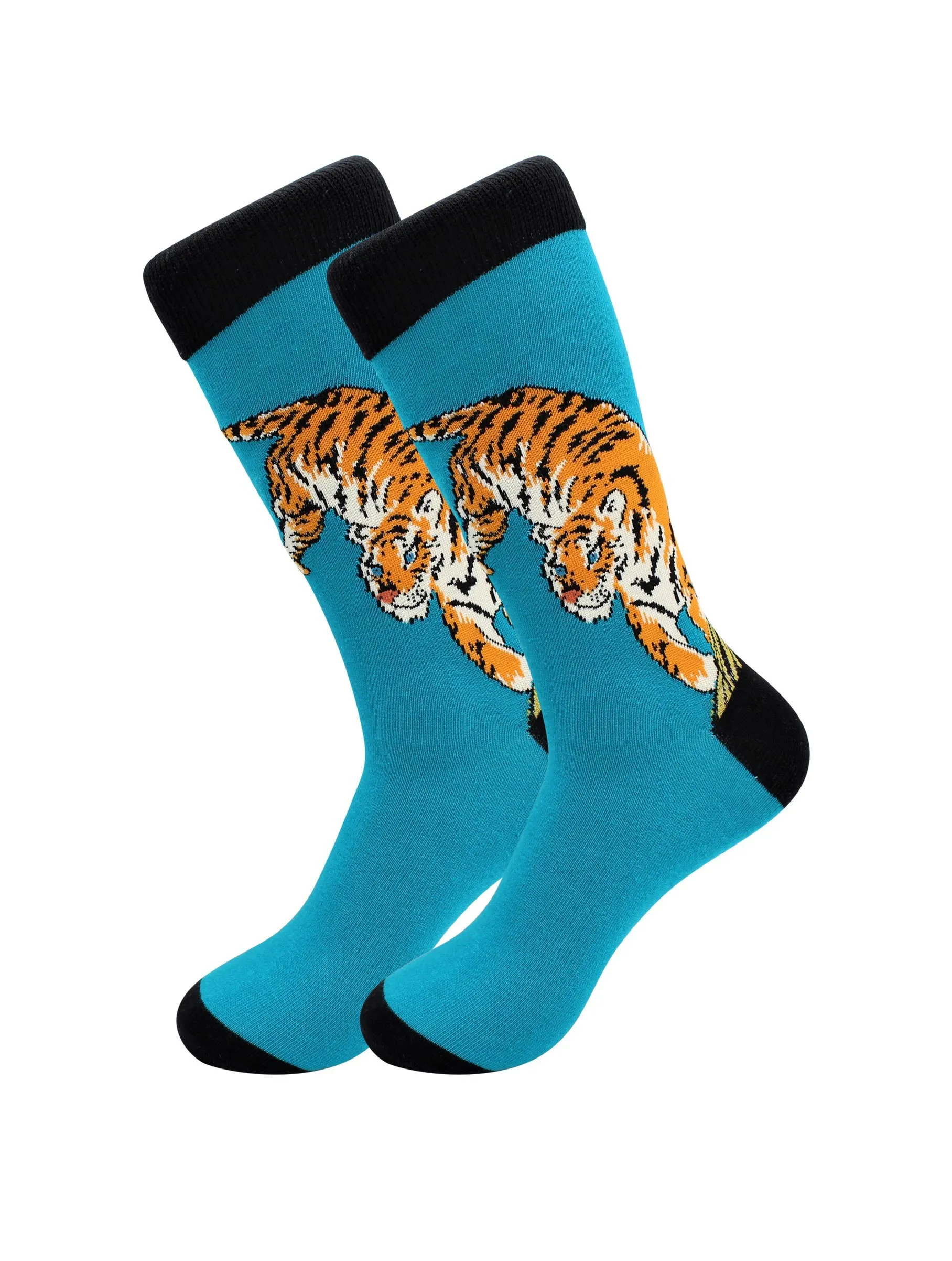 Animals Casual Dress Socks – Tiger – For Men and Women