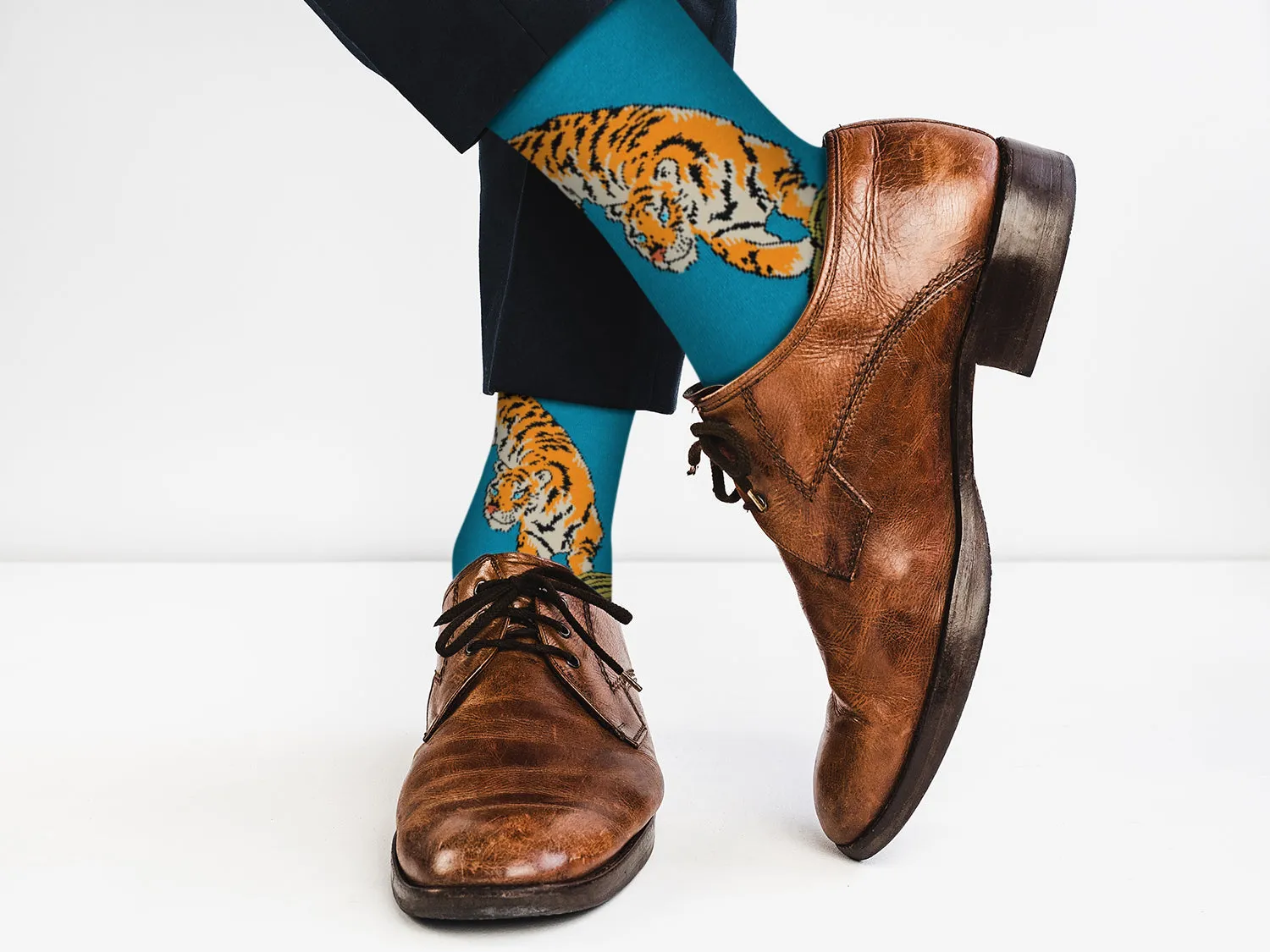 Animals Casual Dress Socks – Tiger – For Men and Women