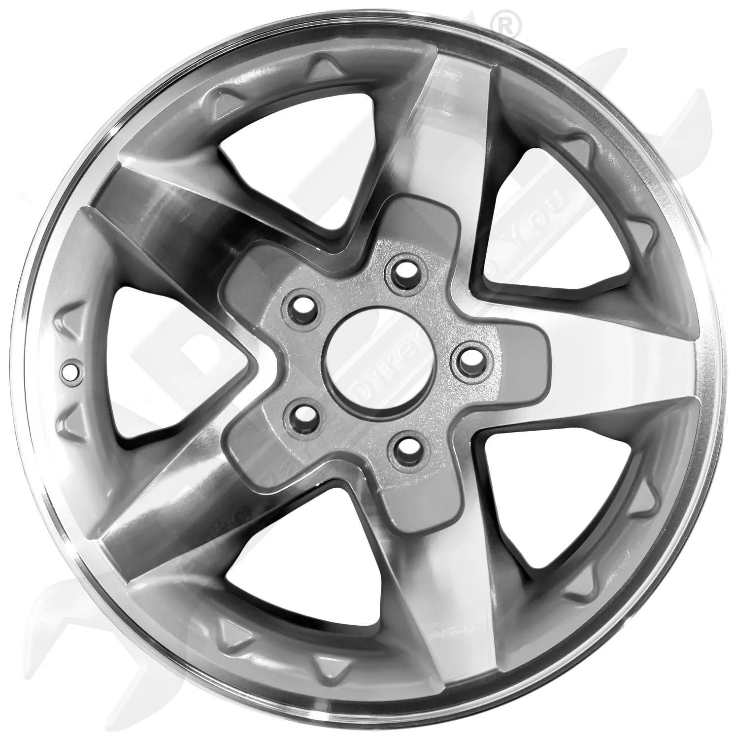 APDTY 139682 16 x 8 In. Machined Alloy Wheel