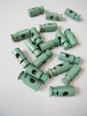 Apple Green Cord Toggle 22mm - 2 Pieces