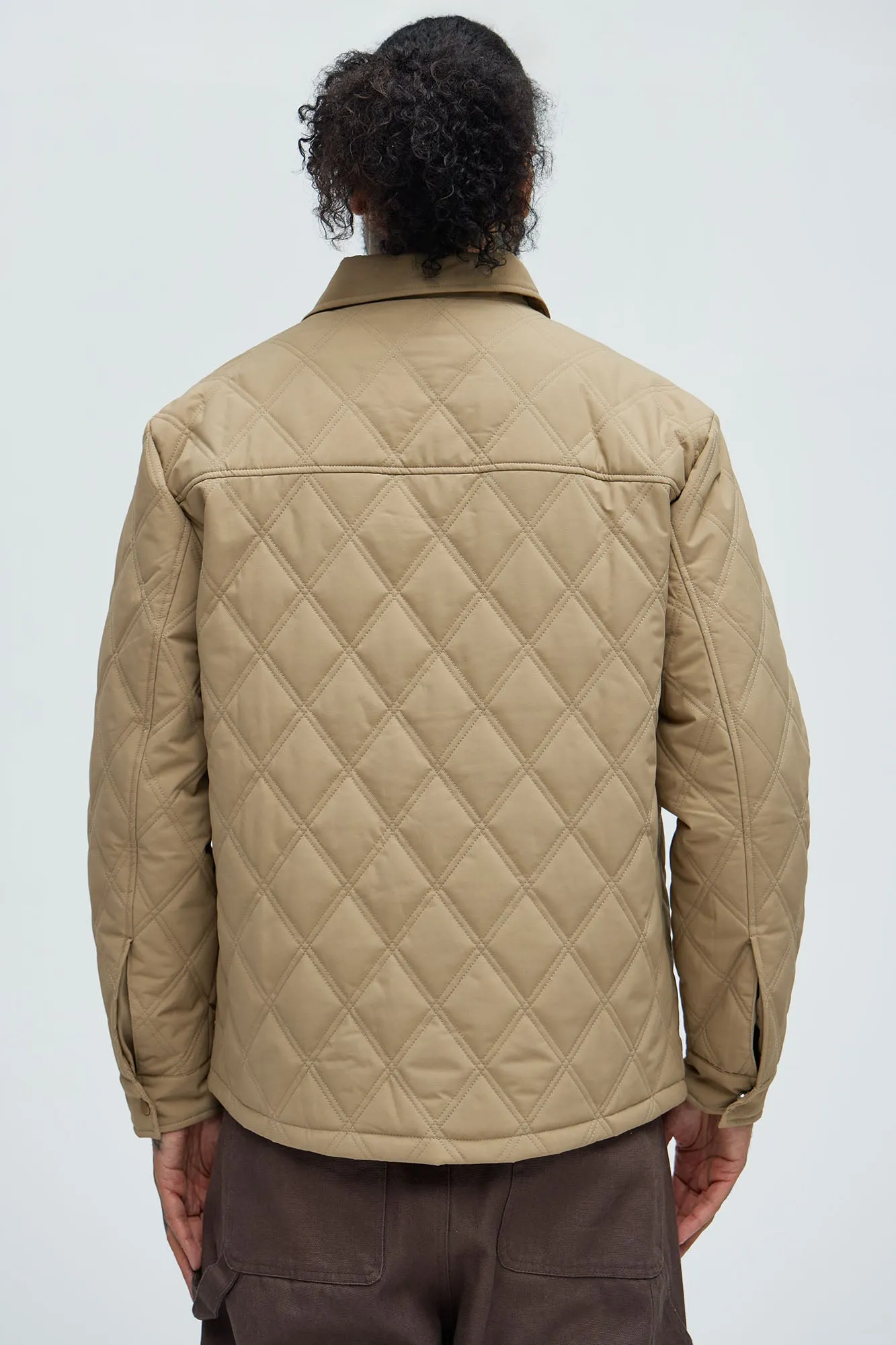 Auburn Quilted Shirt Jacket - Tan