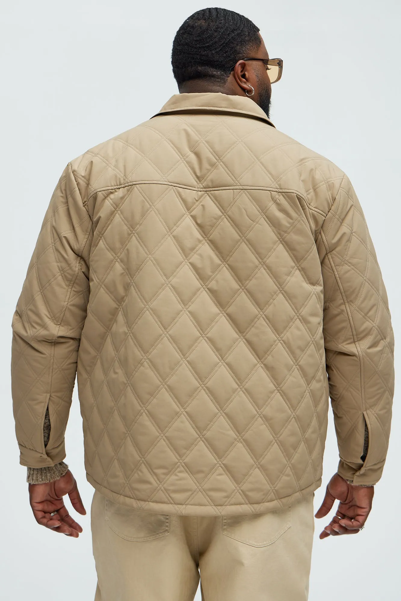 Auburn Quilted Shirt Jacket - Tan