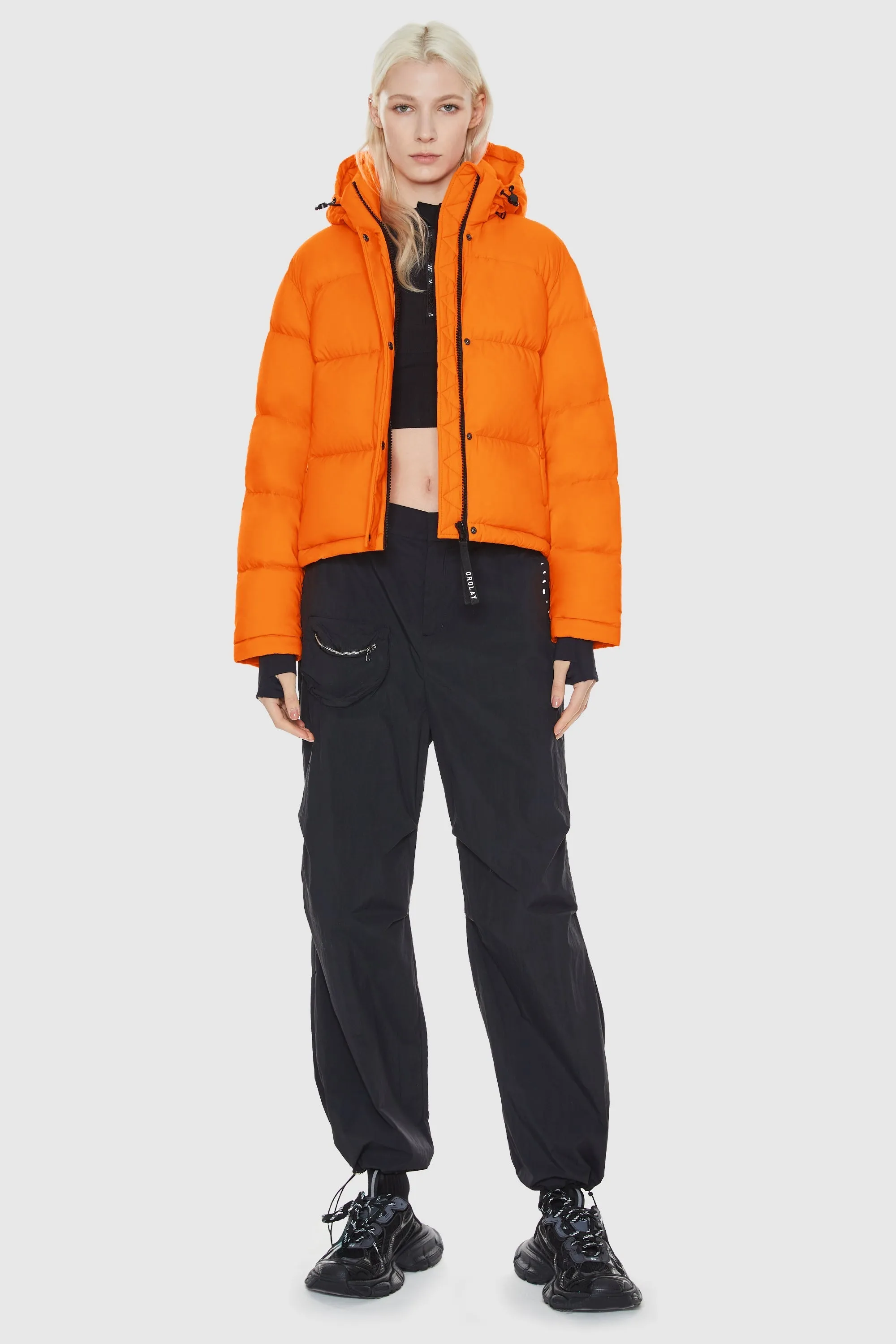 Aurora Cropped Thermal Puffer Jacket