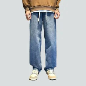 Baggy men's fleece jeans