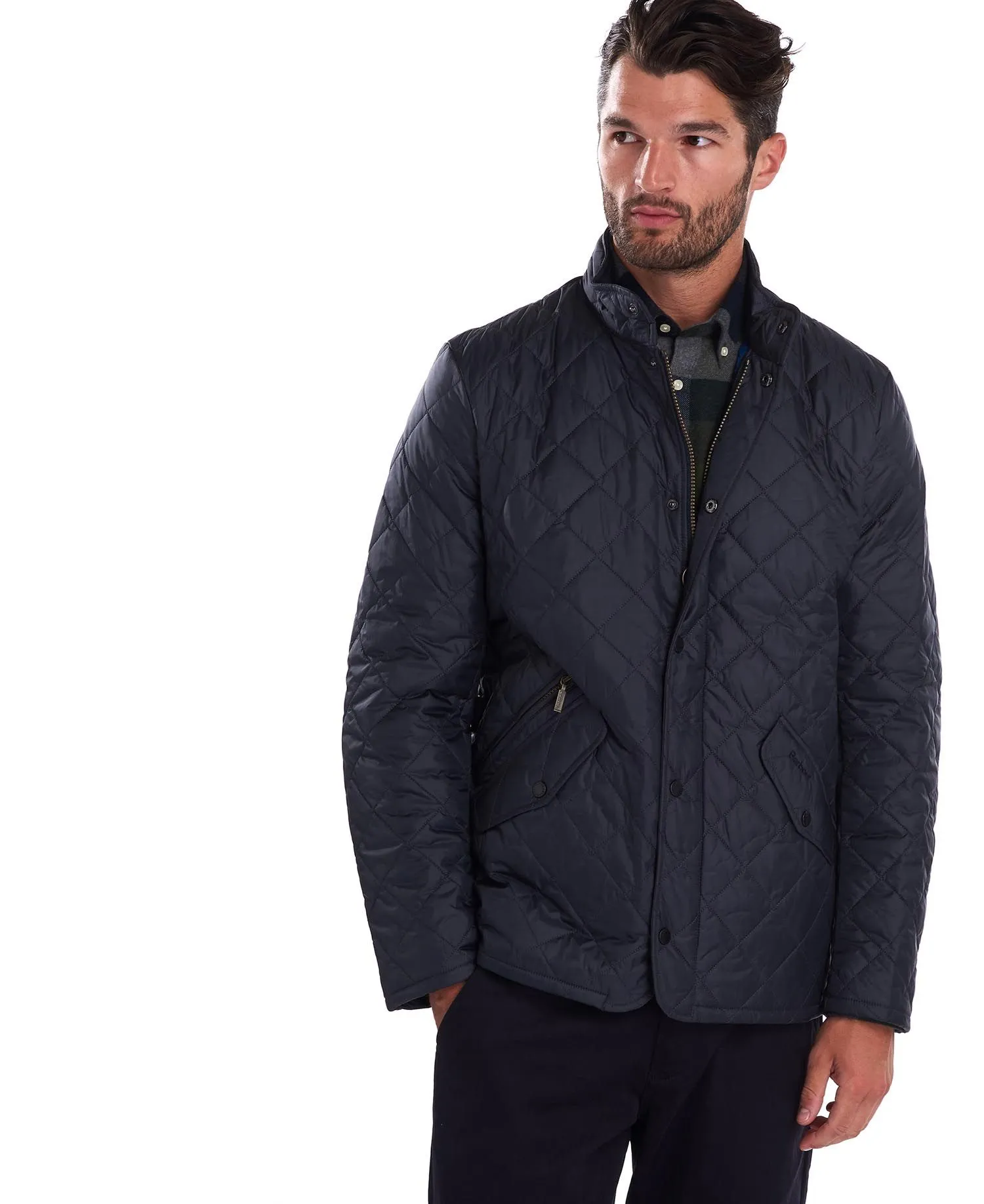 Barbour Men's Flyweight Chelsea Quilted Jacket Navy MQU0007 NY92