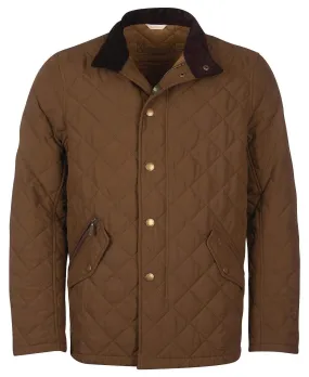 Barbour Vatteraður Jakki - Shoveler Quilted Jacket - Dark Sand