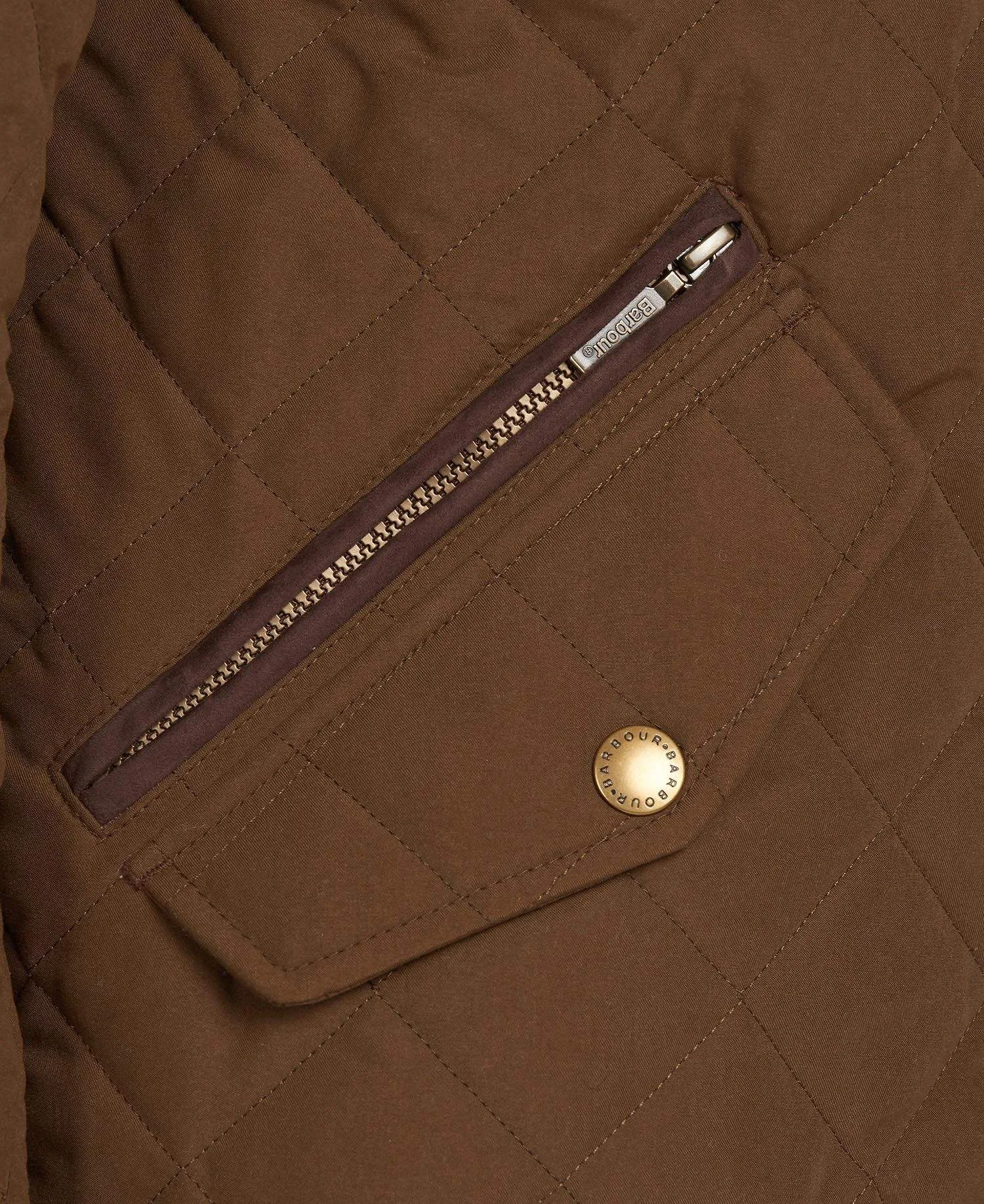 Barbour Vatteraður Jakki - Shoveler Quilted Jacket - Dark Sand