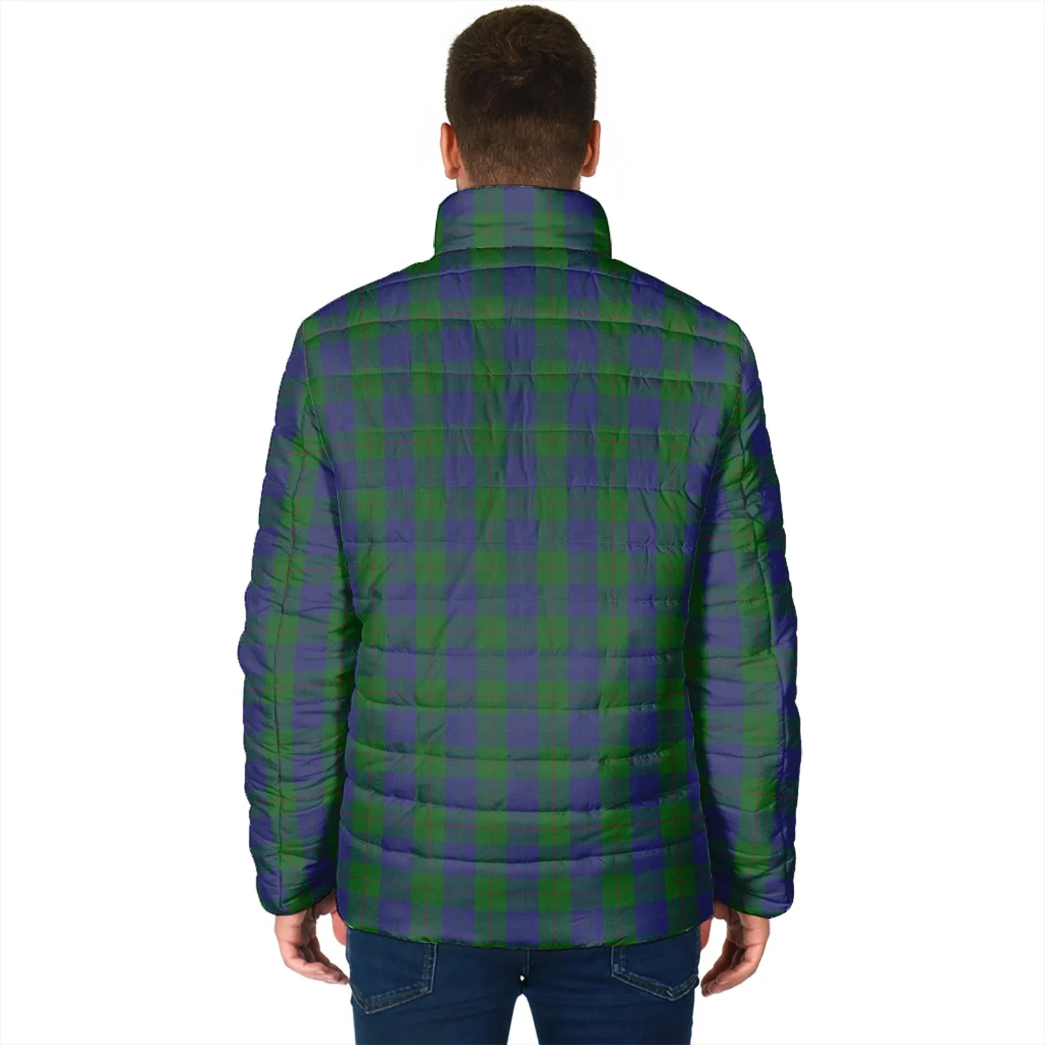 Barclay Tartan Padded Jacket with Family Crest