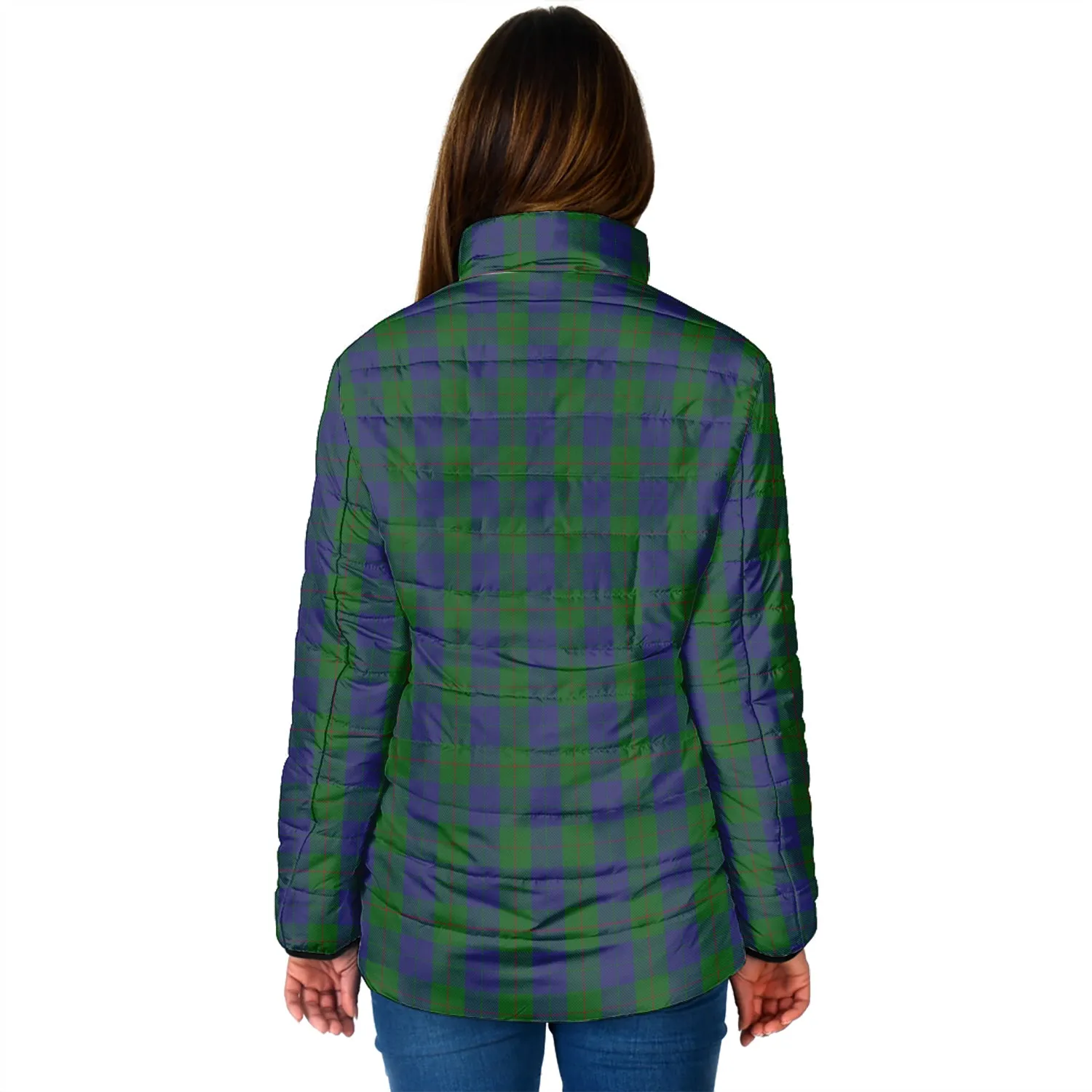 Barclay Tartan Padded Jacket with Family Crest