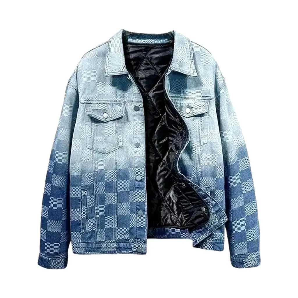 Boho chic denim jacket for men