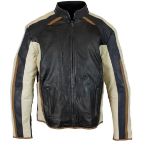 BOL Men's Zip-Up Lamb Leather Jacket