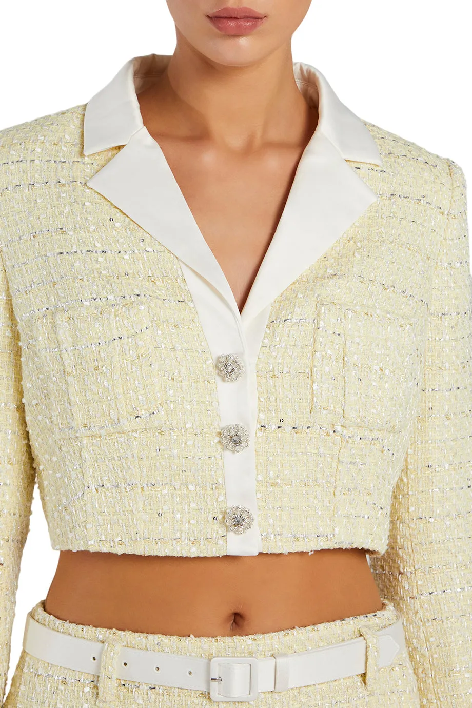 BOUCLE CROPPED JACKET