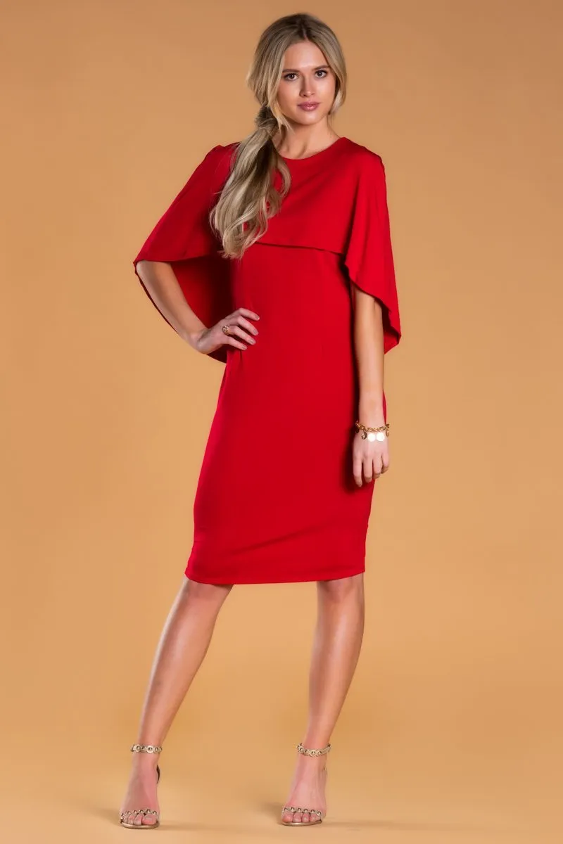 Brigitte Brianna Cape Dress