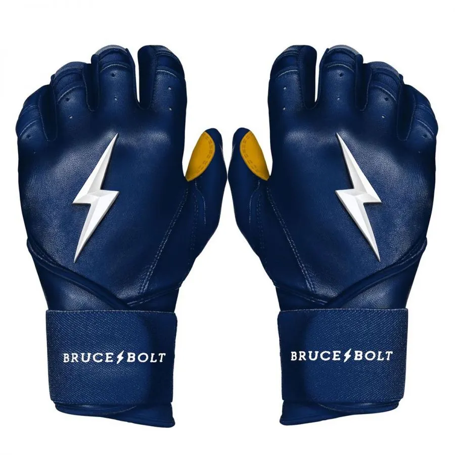 Bruce Bolt Adult Premium Pro Long Cuff Pair of Batting Gloves