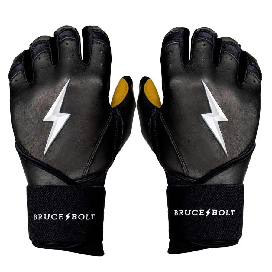 Bruce Bolt Adult Premium Pro Long Cuff Pair of Batting Gloves