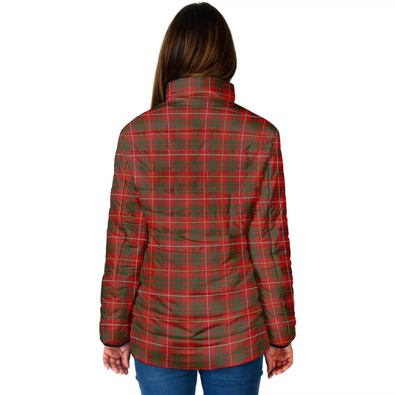 Bruce Tartan Padded Jacket with Family Crest