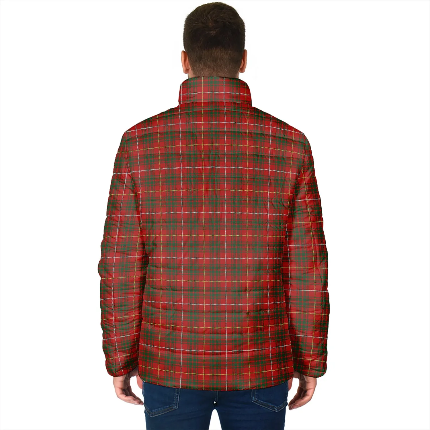 Bruce Tartan Padded Jacket with Family Crest