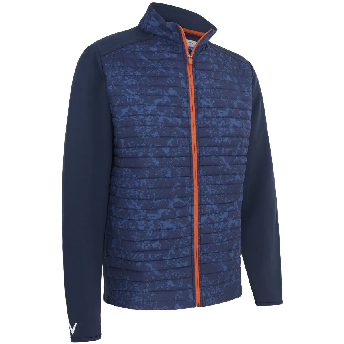 Callaway Abstract Camo Mixed Media Jacket - Navy Blazer