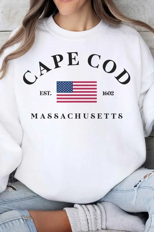 CAPE COD MASSACHUSETTES GRAPHIC SWEATSHIRT