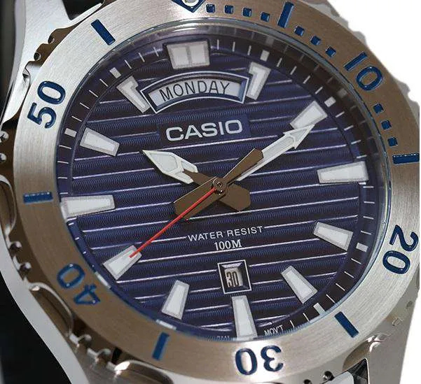 Casio MTD-1087-2A Black Resin Strap Marine Sports Watch for Men