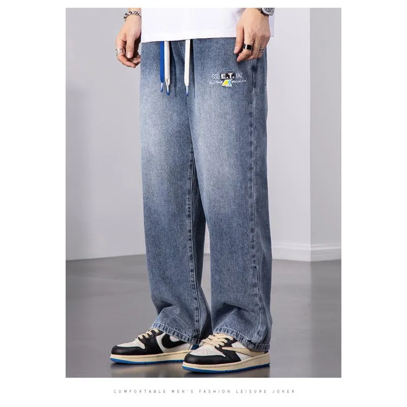 Casual Cutting Loose Fit Straight Jeans