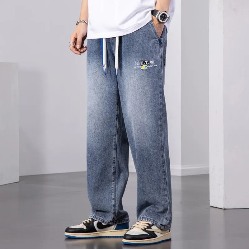 Casual Cutting Loose Fit Straight Jeans