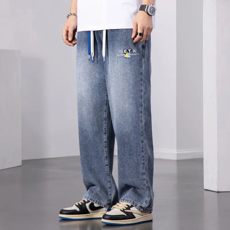 Casual Cutting Loose Fit Straight Jeans