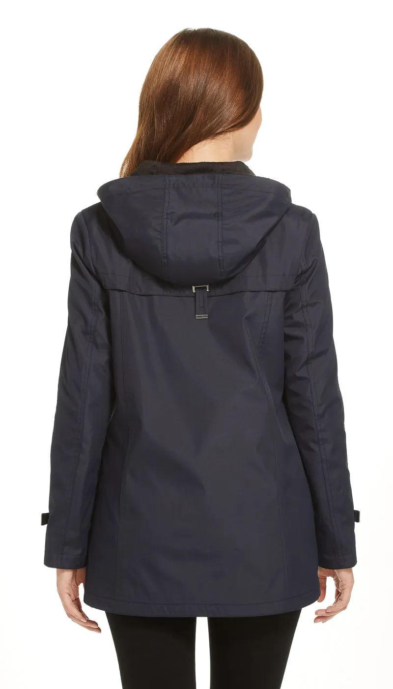 CASUAL HOODED A-LINE JACKET