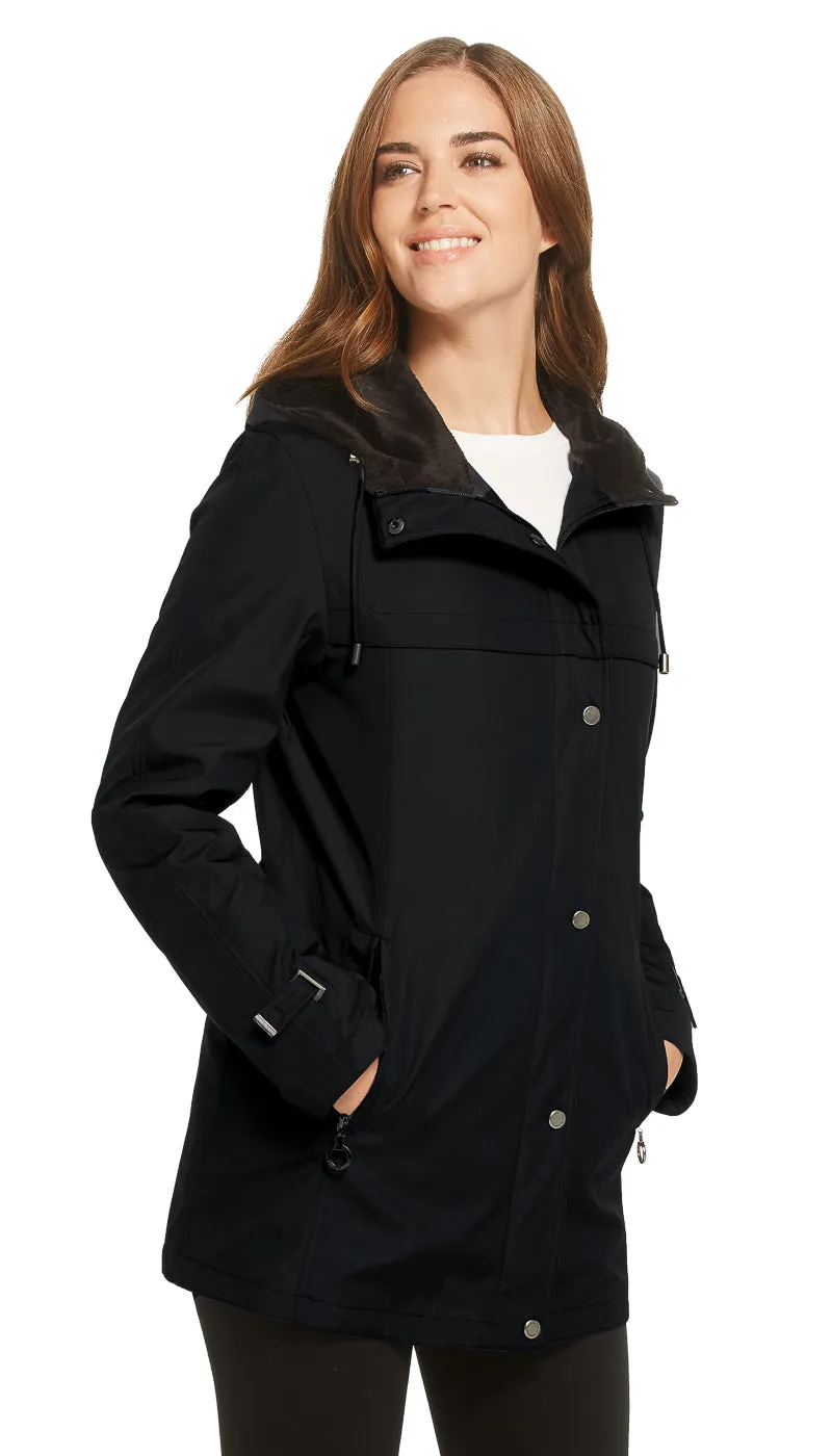 CASUAL HOODED A-LINE JACKET