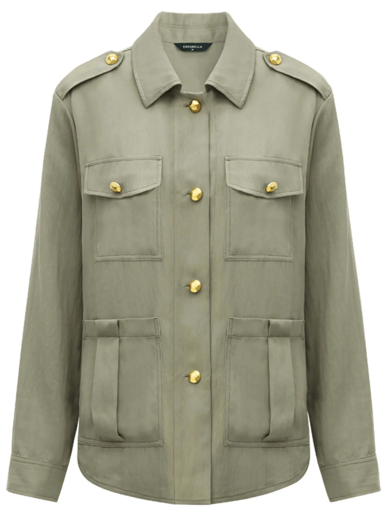 Chic Green Workwear Jacket