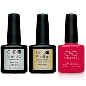 CND - Shellac Combo - Base, Top & Kiss The Skipper