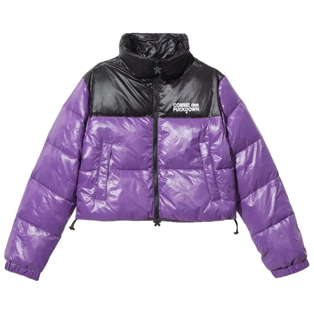 Comme Des Fuckdown Chic Purple Nylon Down Jacket