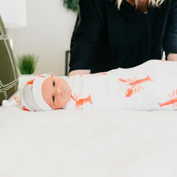 Copper Pearl Newborn Top Knot Hat - Skipper