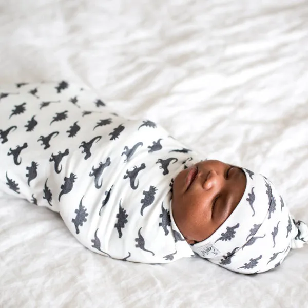 Copper Pearl Newborn Top Knot Hat - Wild