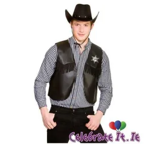 Cowboy Waistcoat with Badge