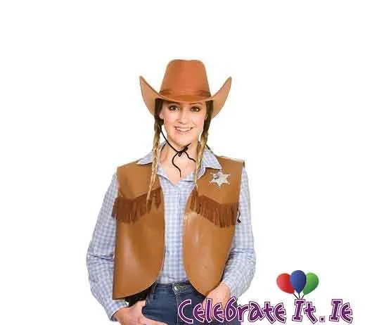 Cowboy Waistcoat with Badge