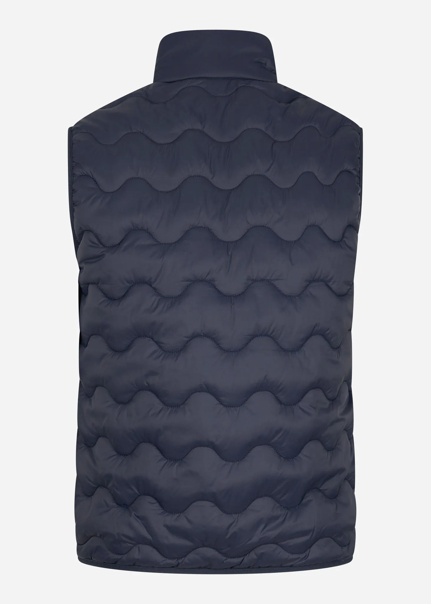 Crest quilted gilet - dark navy