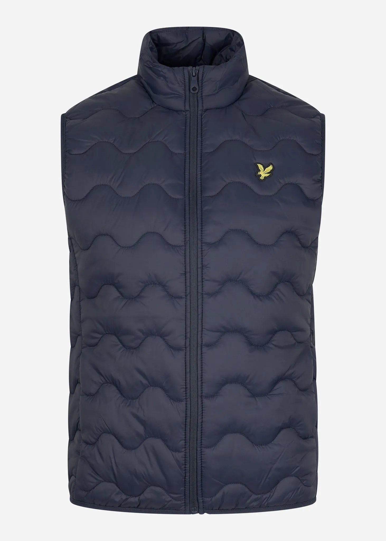 Crest quilted gilet - dark navy