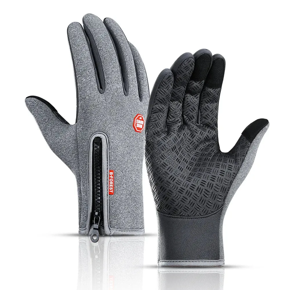 Cycling Gloves Fingerless Riding MTB Bike Bicycle Glove Thermal Warm Motorcycle Winter Autumn Women Men