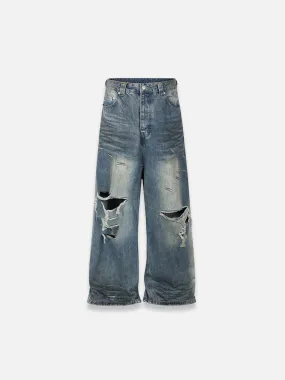 Damaged Hole Baggy Jeans