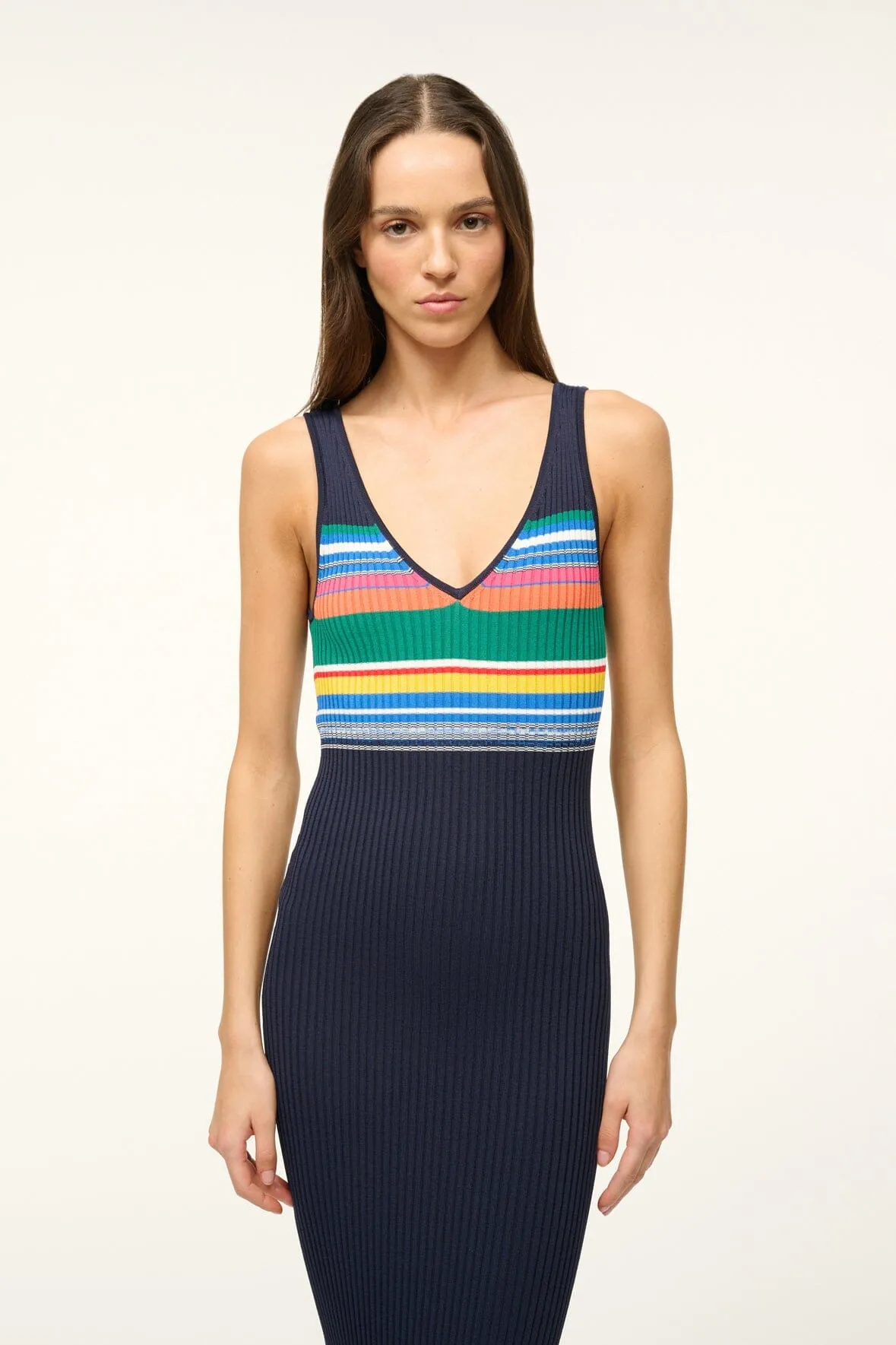 DANA DRESS | NAVY MULTI