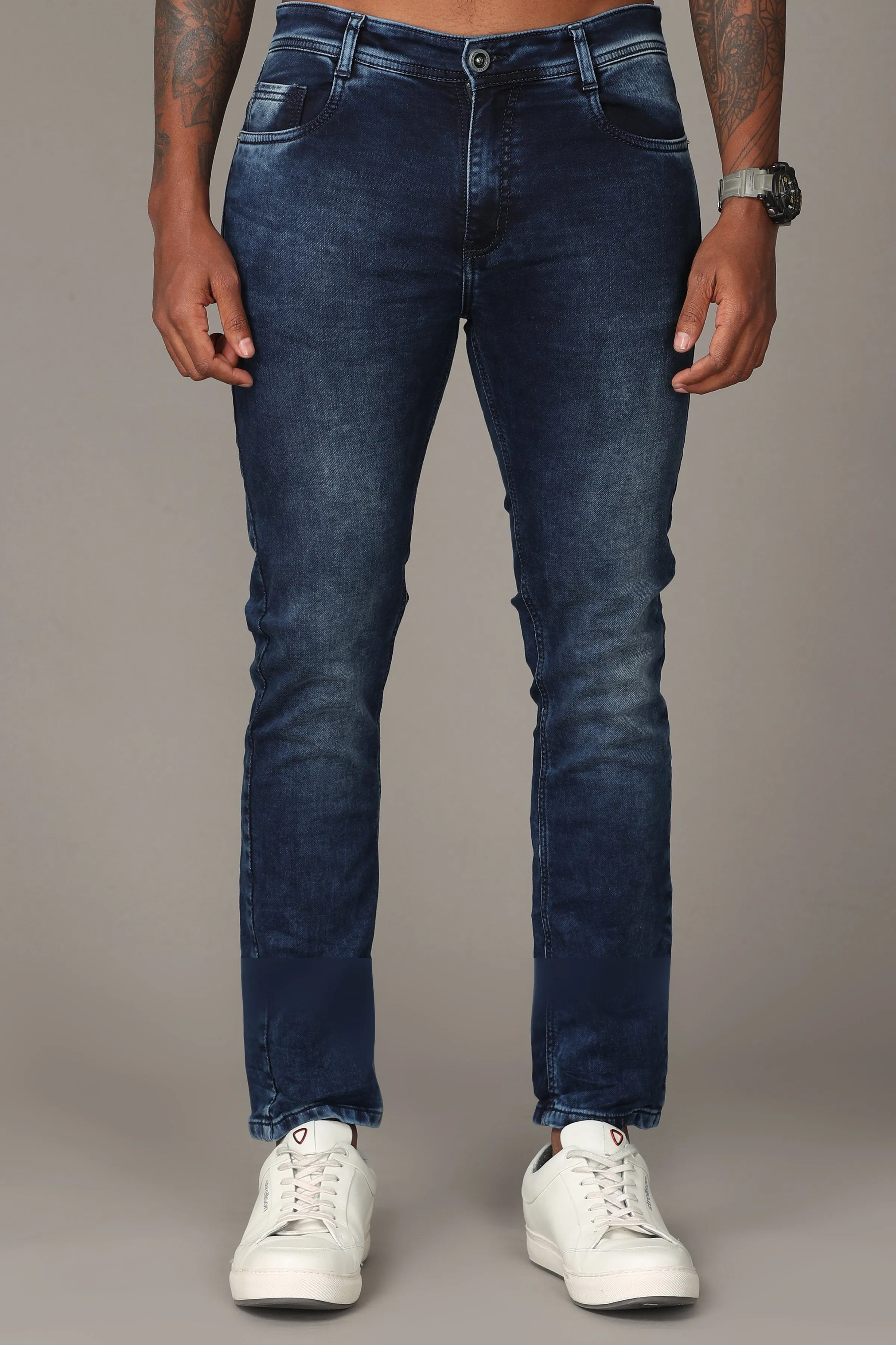 Dark Blue with Light Fade Jeans