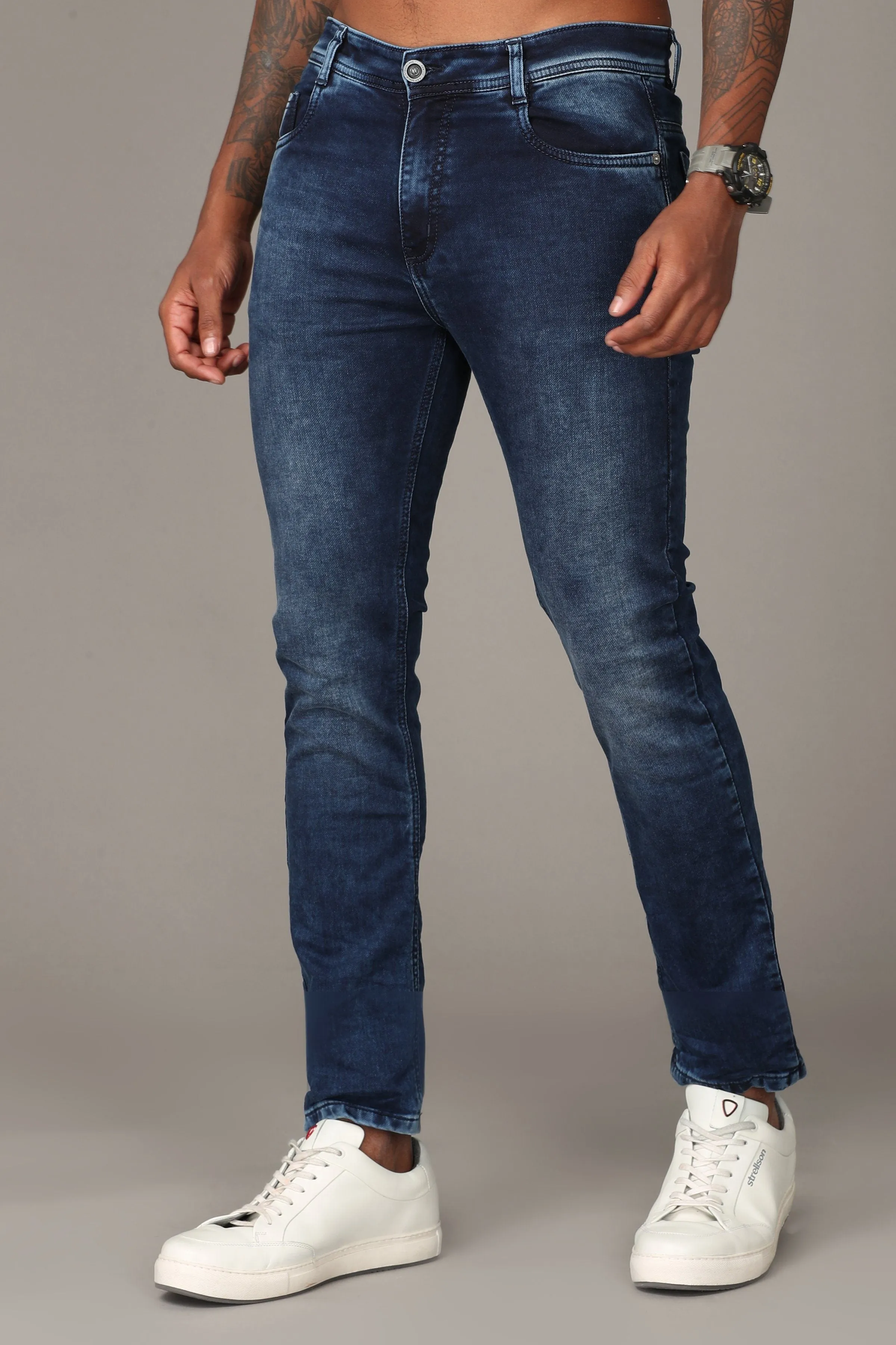 Dark Blue with Light Fade Jeans